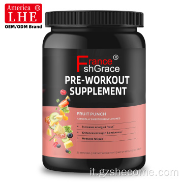 Supporto integratore pre-allenamento Aumenta l'energia